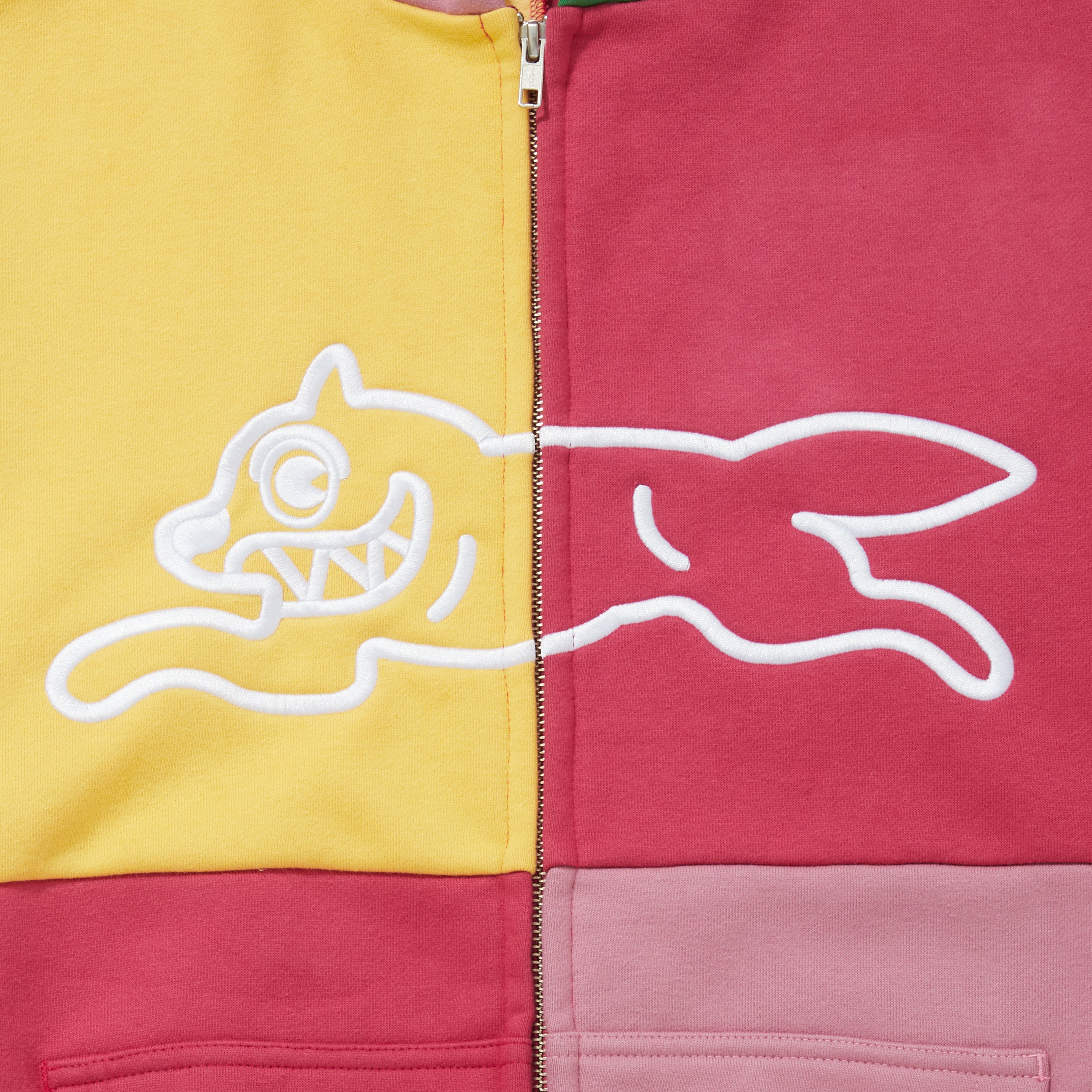 画像をギャラリービューアに読み込む, Embridery Logo crazy Cotton Zip Up Hoodie
