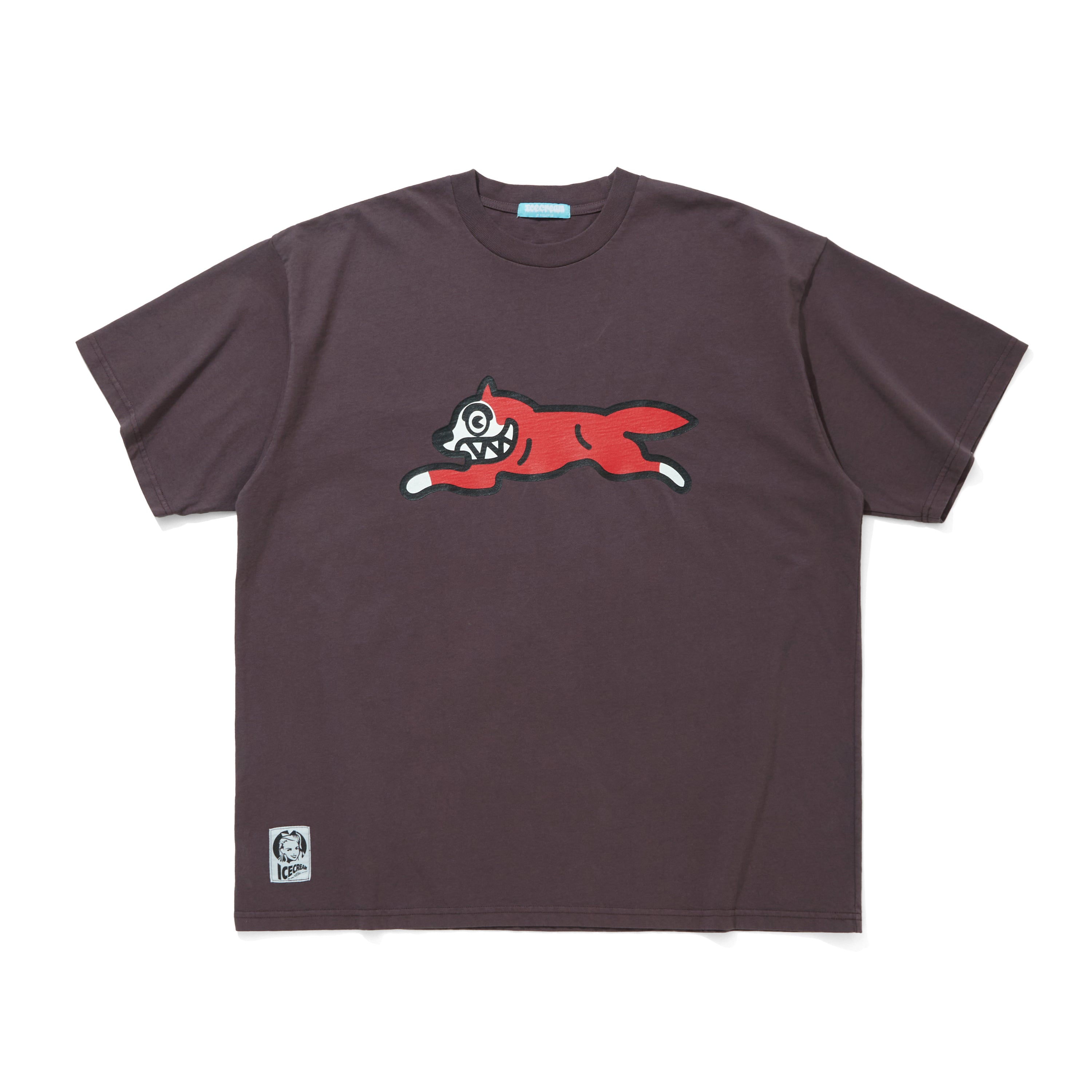 画像をギャラリービューアに読み込む, Applique Logo Cotton T-shirt_Icecream
