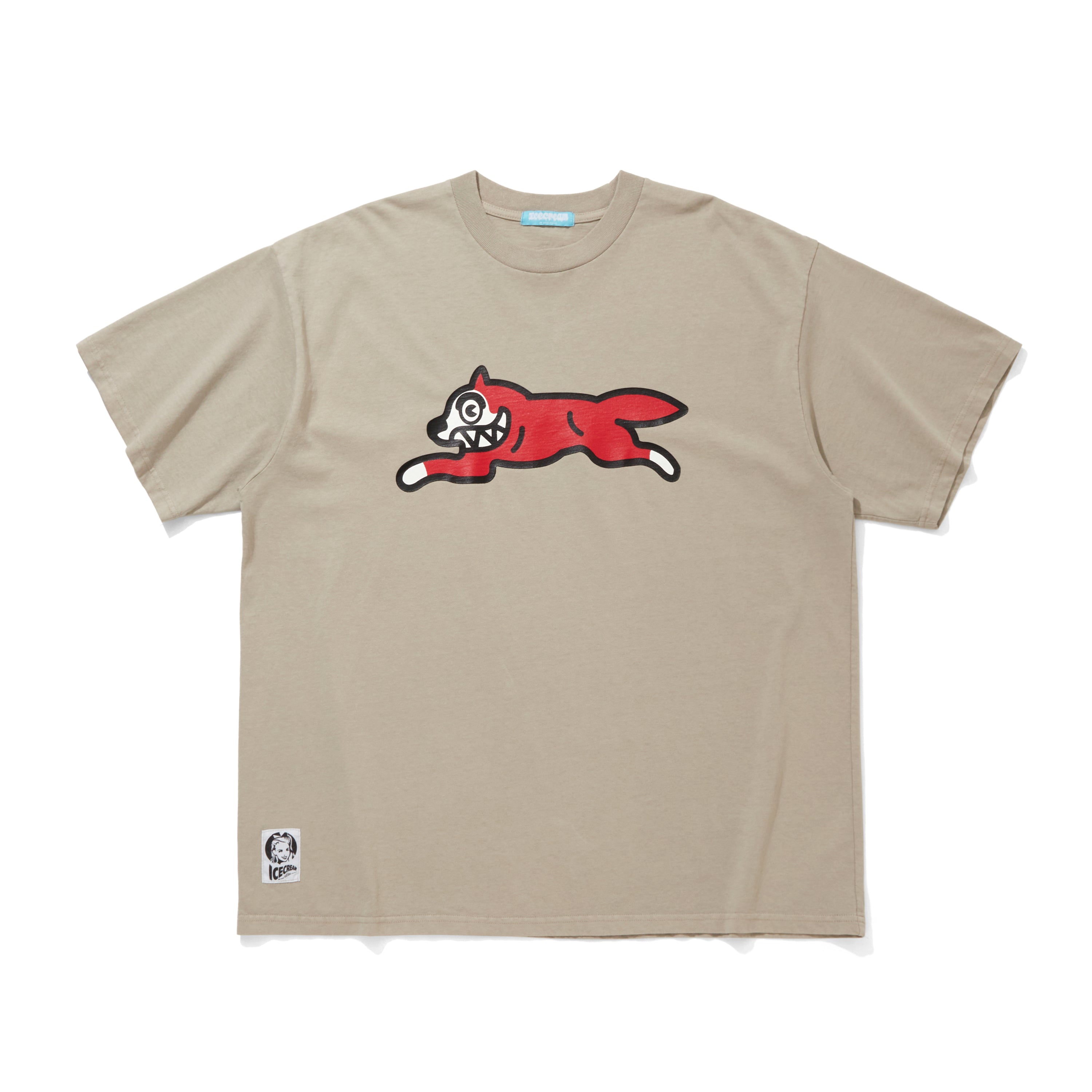 画像をギャラリービューアに読み込む, Applique Logo Cotton T-shirt_Icecream
