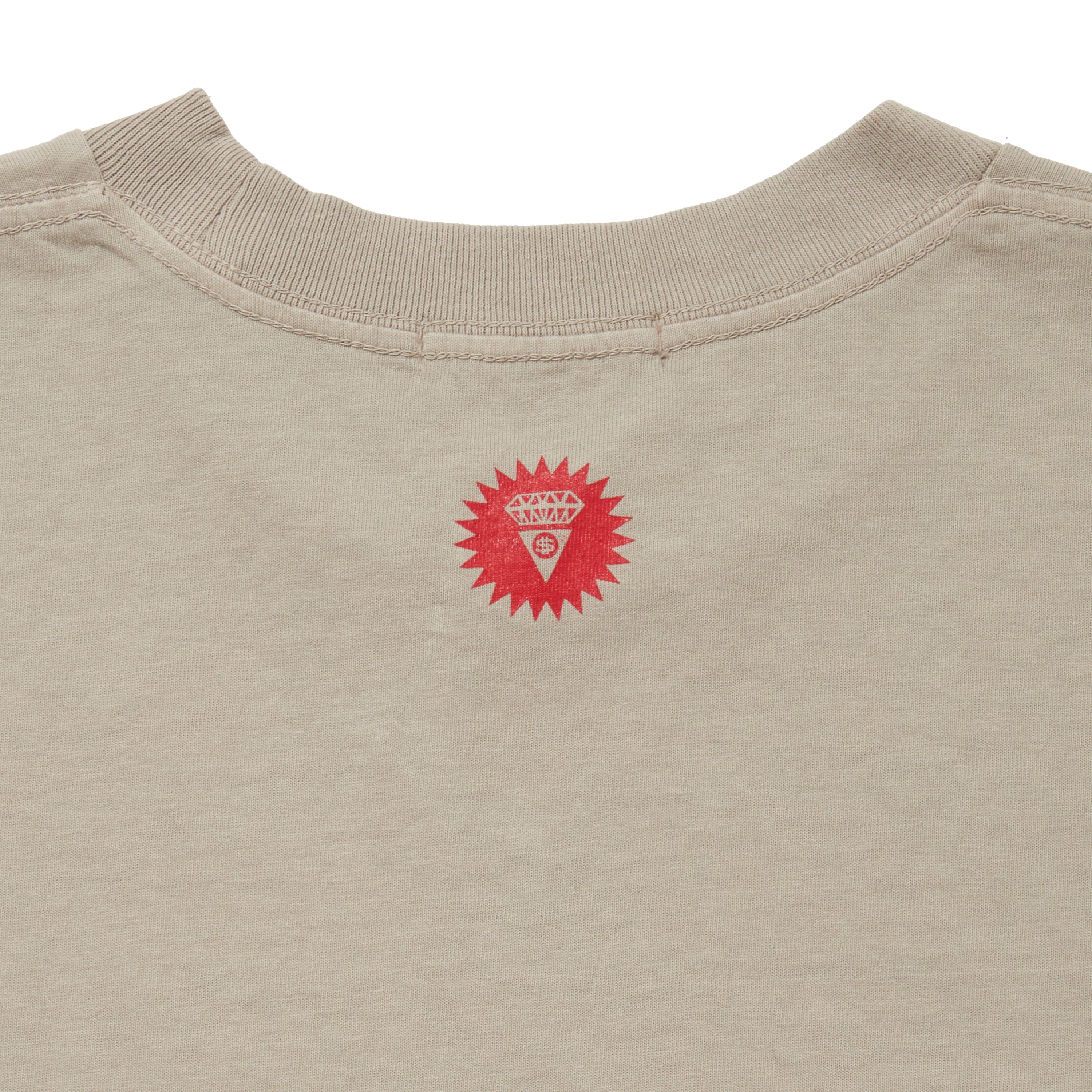 画像をギャラリービューアに読み込む, Applique Logo Cotton T-shirt_Icecream
