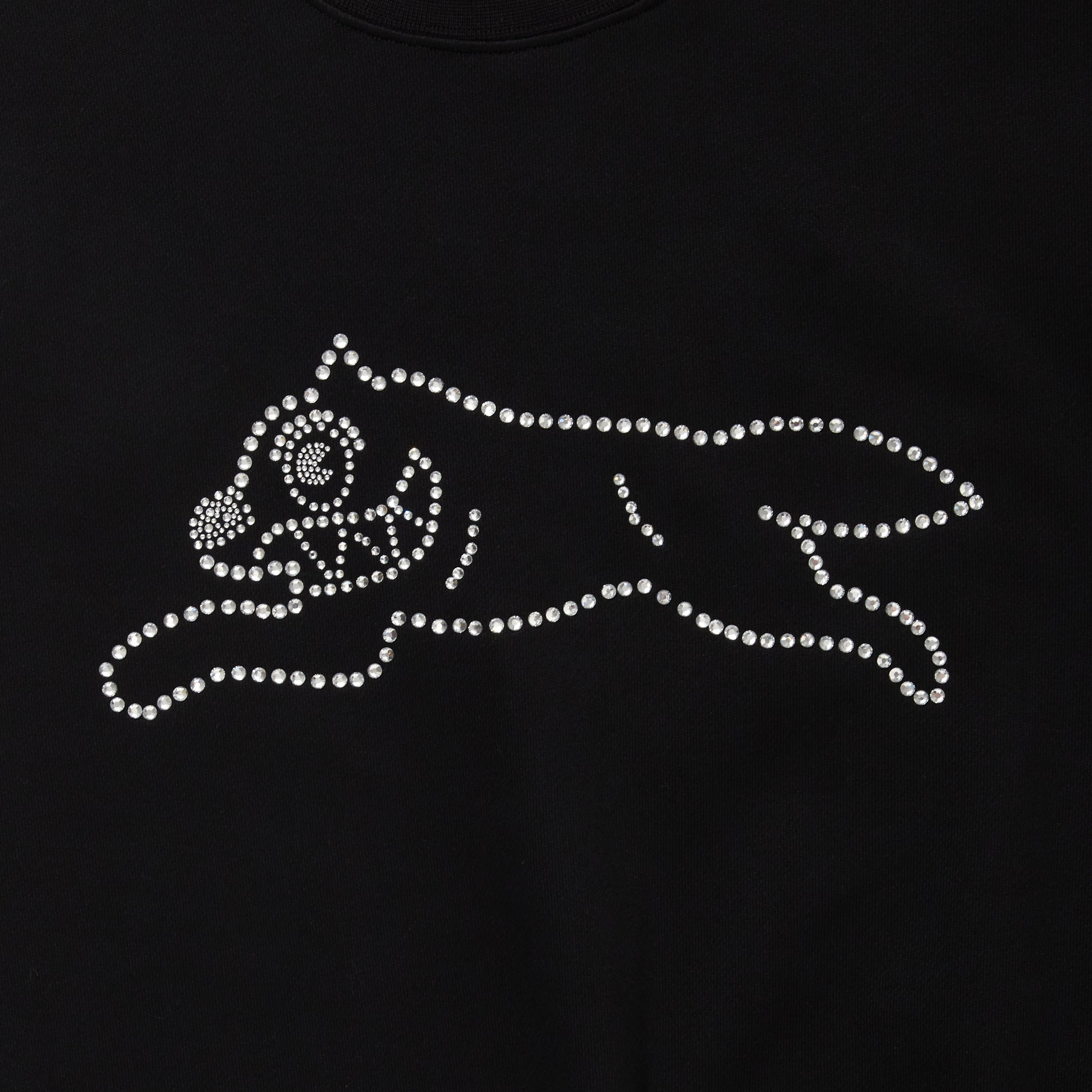 画像をギャラリービューアに読み込む, Rhinestone Cotton Sweatshirt
