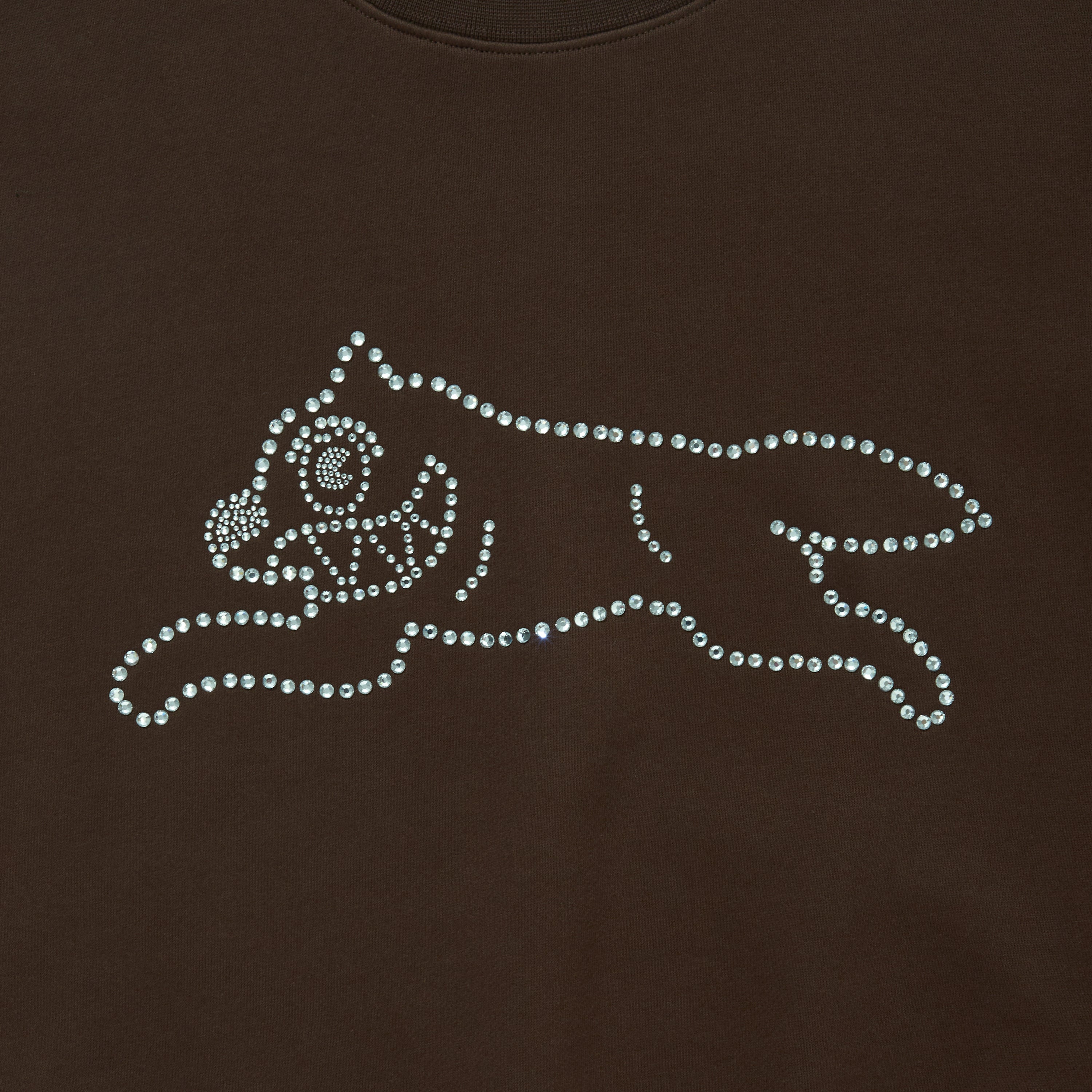 画像をギャラリービューアに読み込む, Rhinestone Cotton Sweatshirt
