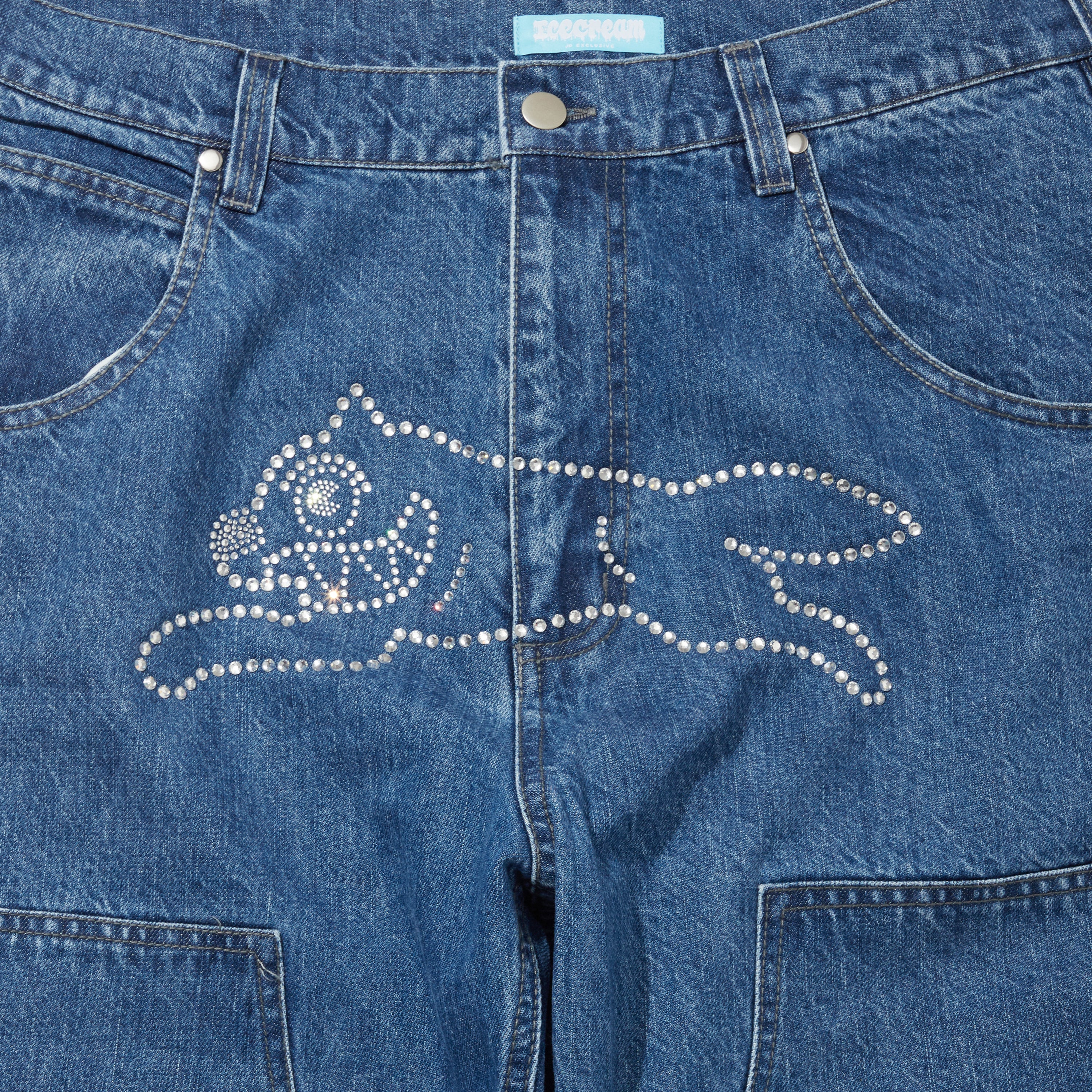 画像をギャラリービューアに読み込む, Rhinestone Buggy Denim

