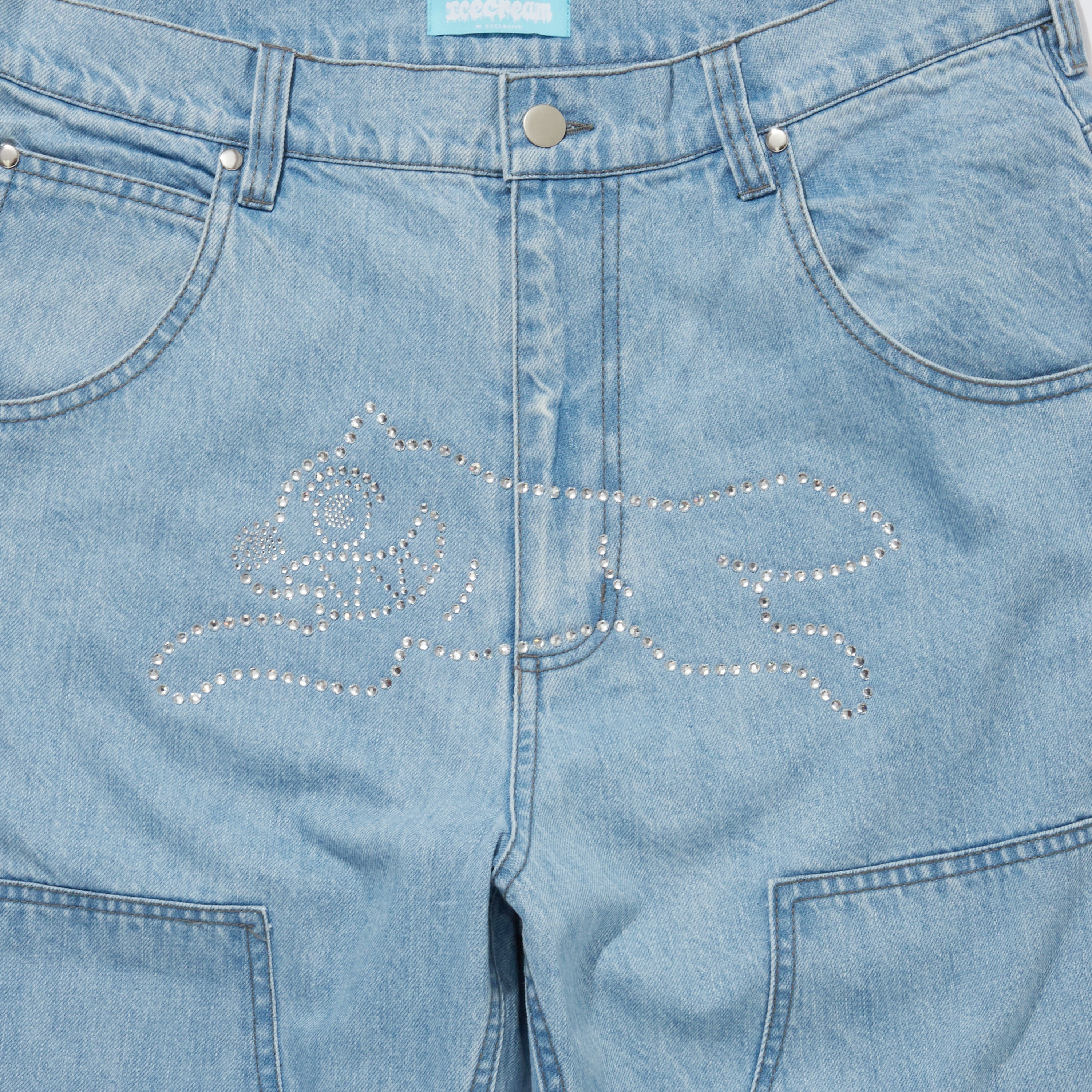 画像をギャラリービューアに読み込む, Rhinestone Buggy Denim
