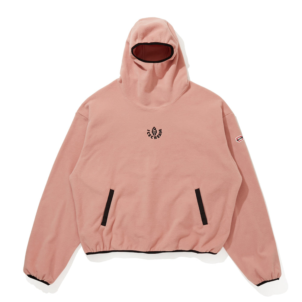 EMBROIDERED LOGO PIPING FLEECE HOODIE