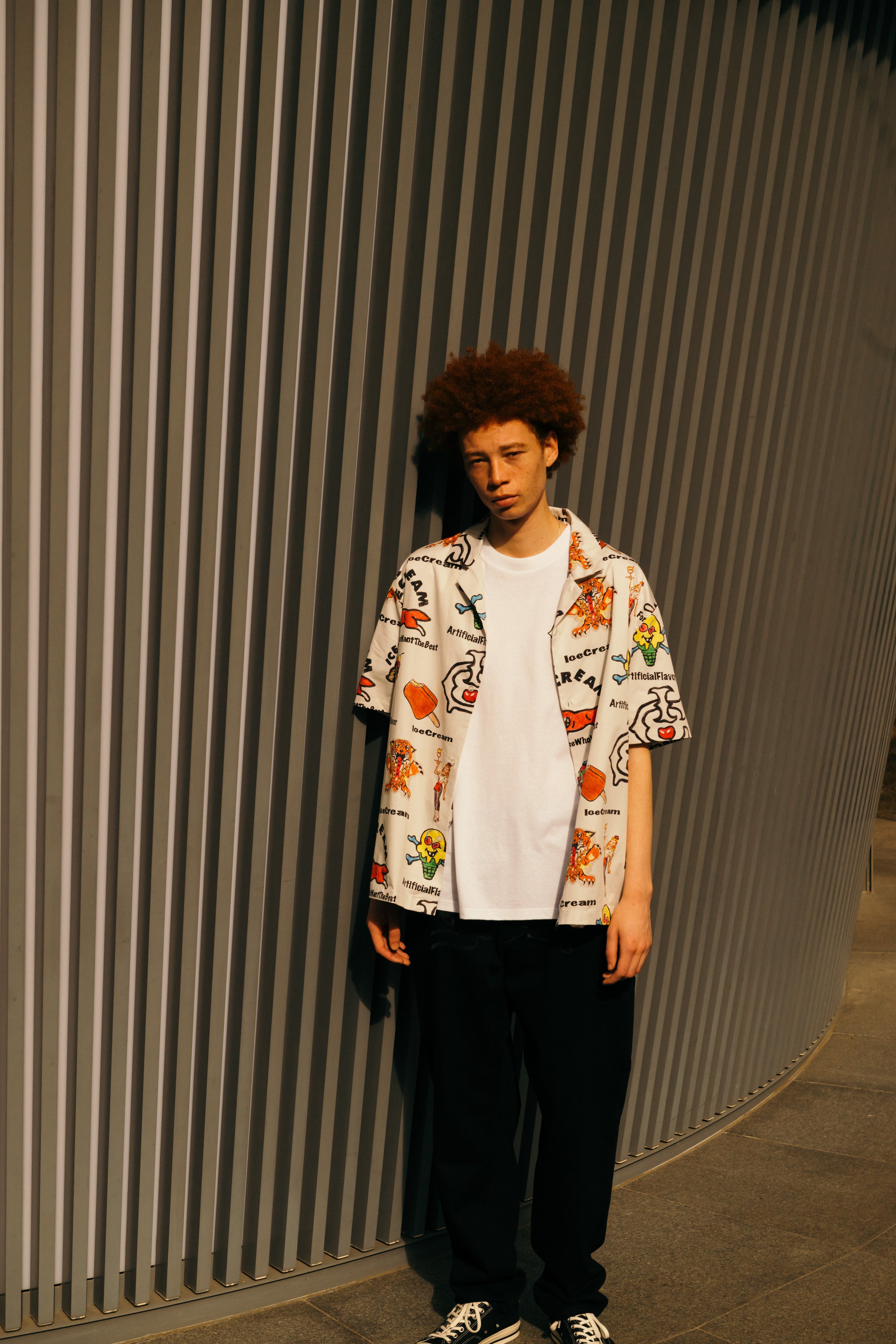 画像をギャラリービューアに読み込む, OPEN COLLAR S/S SHIRT
