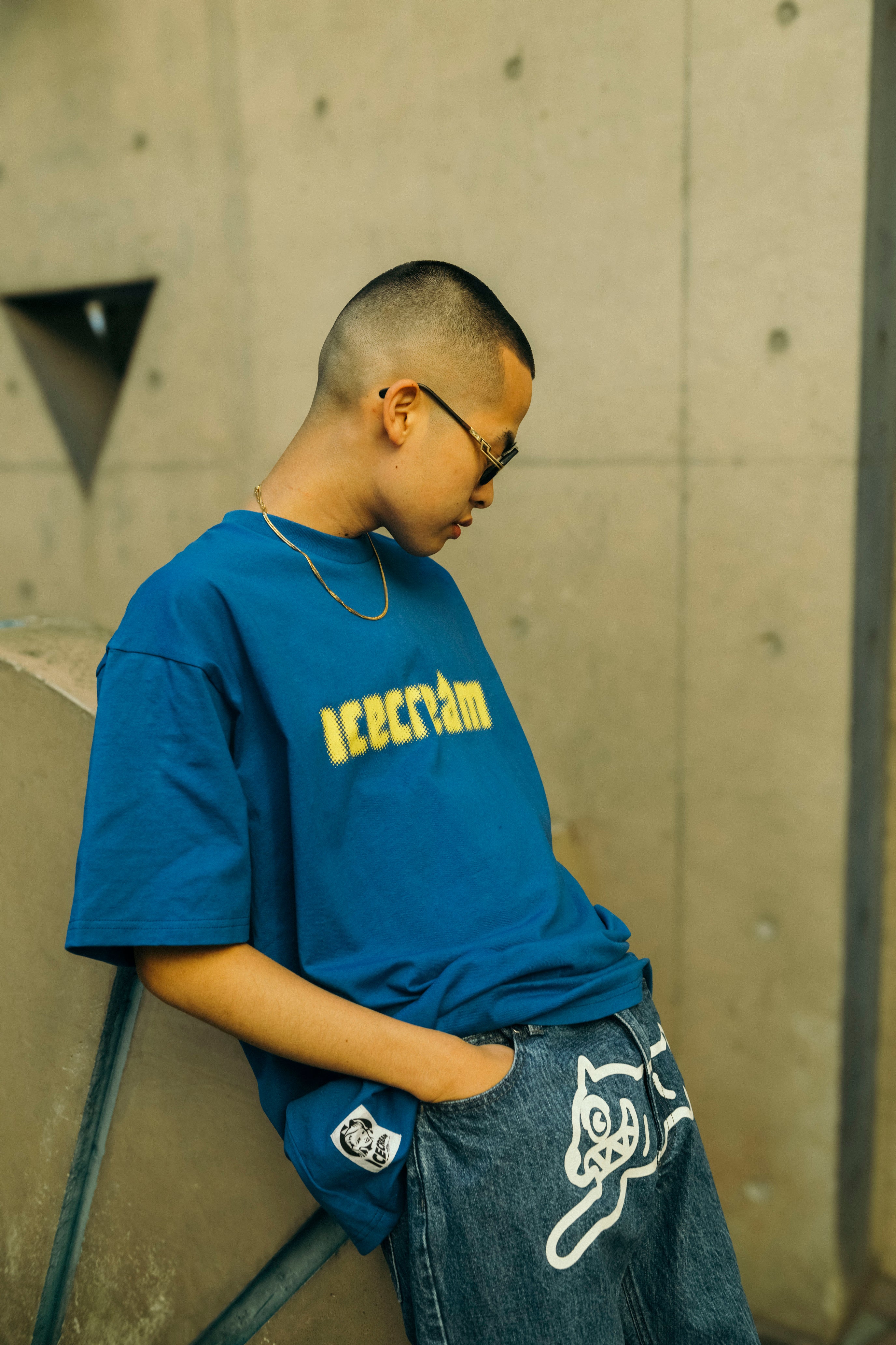 画像をギャラリービューアに読み込む, Cotton T-shirt_Icecream
