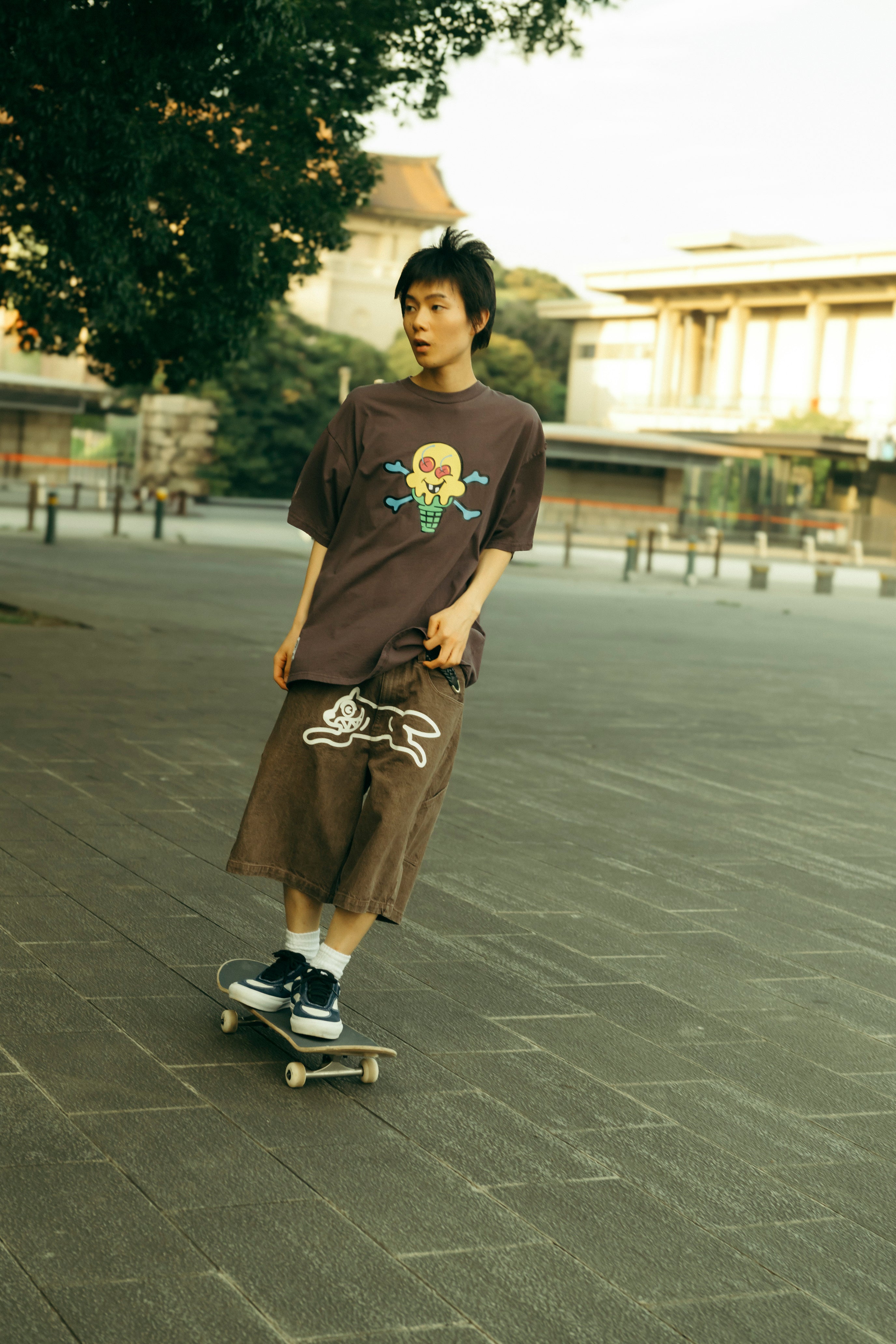 画像をギャラリービューアに読み込む, Garment Dye Cotton T-shirt_Running Dog
