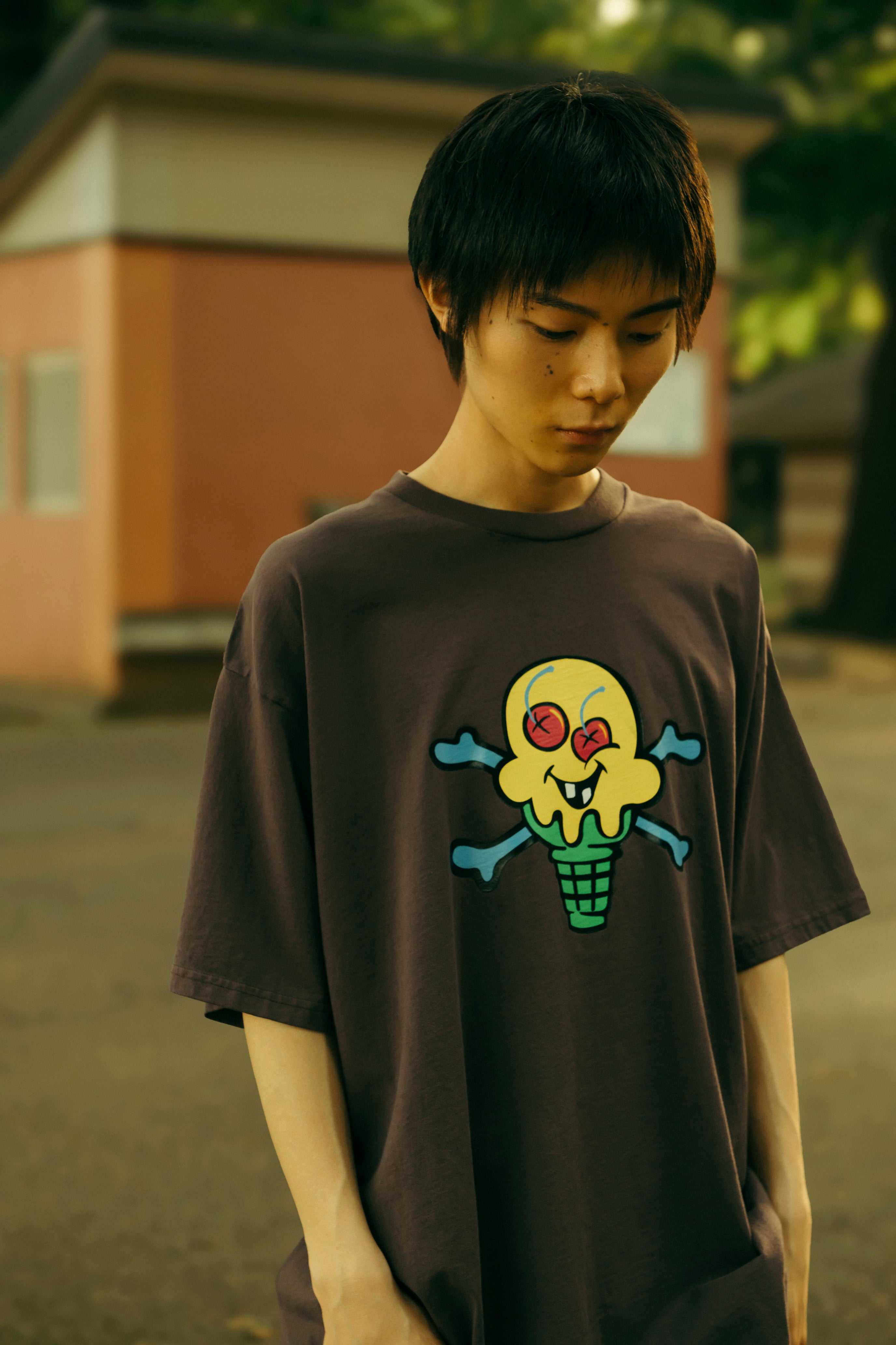 画像をギャラリービューアに読み込む, Garment Dye Cotton T-shirt_Running Dog
