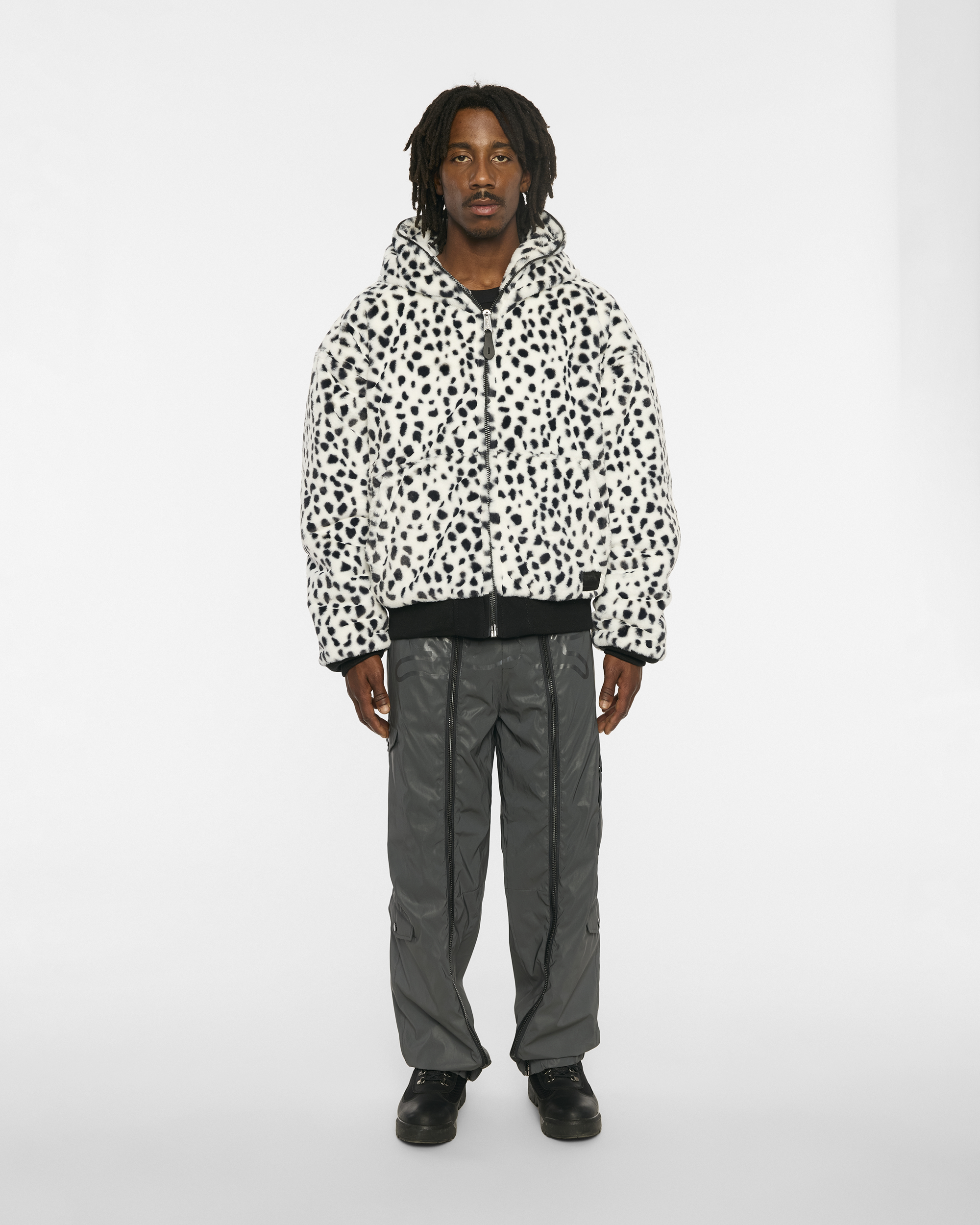 画像をギャラリービューアに読み込む, Icecream x Alpha Industries _Faux Fur Full-Zip Hoodie
