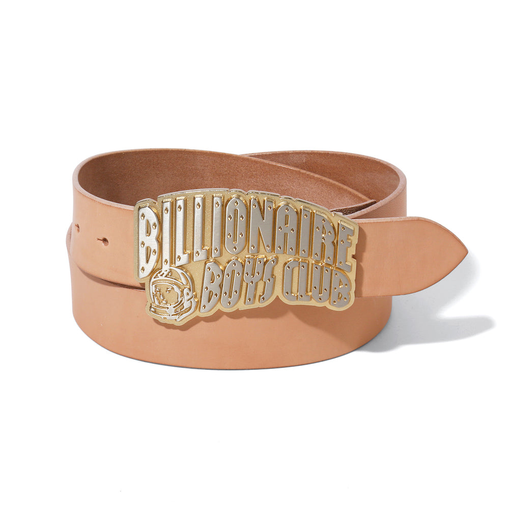 Billionaire Boys Club logo-buckle Leather Belt - Black